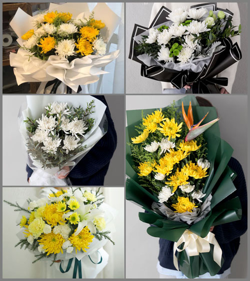 陕西咸阳市渭城区中山街道白事花束代送